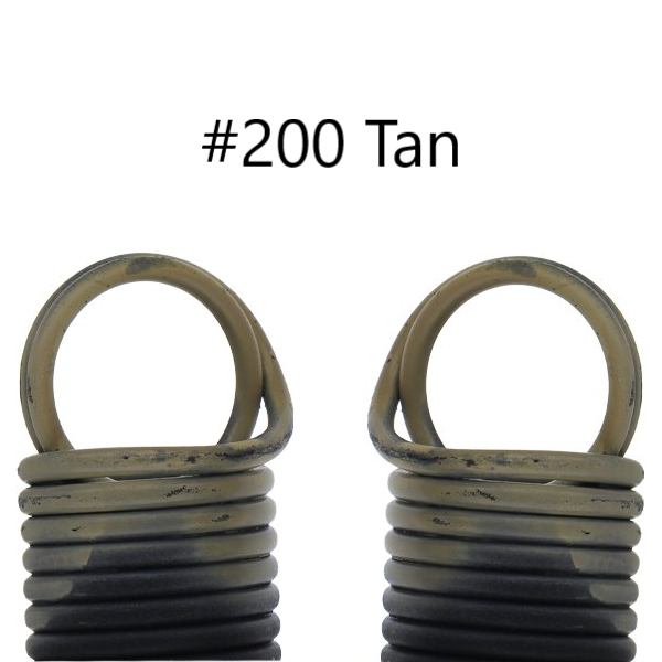 Garage Door Extension Springs (25” x 42”) For 7’ High Doors (S-Hooks), Pair