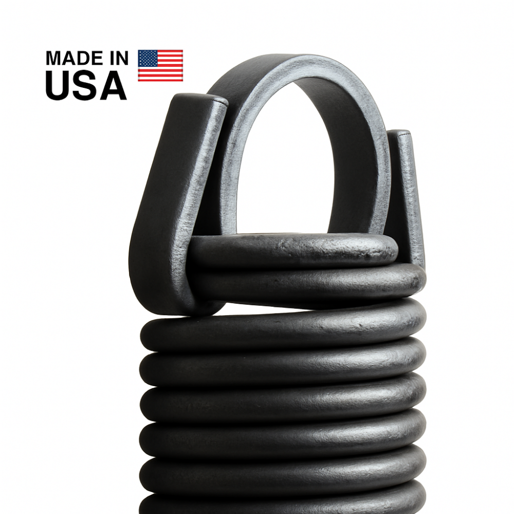 Garage Door Extension Springs with Clipped Ends (25” x 42”) — for 7’ Doors., Pair