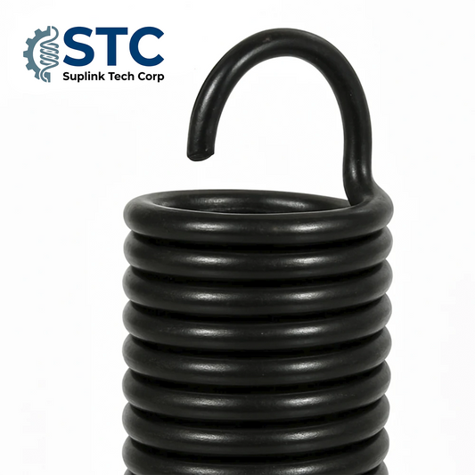 Garage Door Extension Springs (25" X 42") — for 7' High Doors Open Single ends., Pair