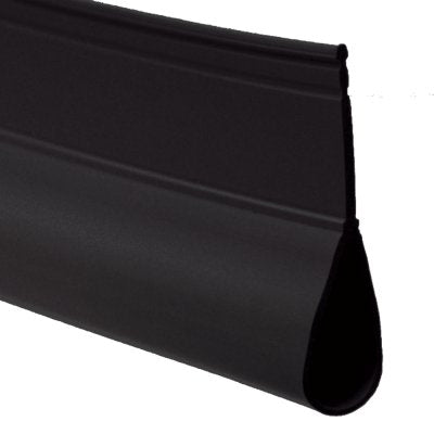 Rolling Steel Garage Door Vinyl Bottom Seal – 150-Foot Black Roll
